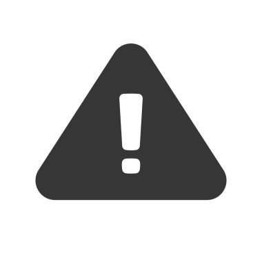 Tehlike riski uyarısı yol işareti ya da ünlem işareti boş ve beyaz vektör düz çizgi film sembolü, tehlikeli tehlike veya güvenlik bilgisi işareti ile dikkat üçgeni simgesi izole görüntü