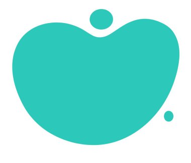 Soyut şekiller tasarım sıvısı arkaplan yeşil renk vektörü veya beyaz arka planda izole edilmiş renkli sıvı yaratıcı geometrik sıçrama modern moda illüstrasyon