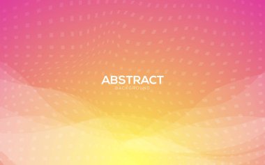 Dalgalar ve noktalarla soyut sarı ışık arkaplanı