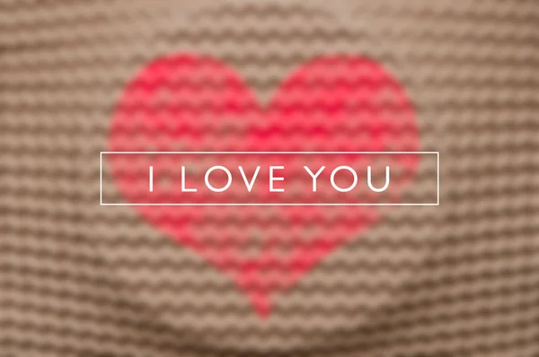 Valentines day heart. Love Heart shape on natural background — Stock Photo, Image