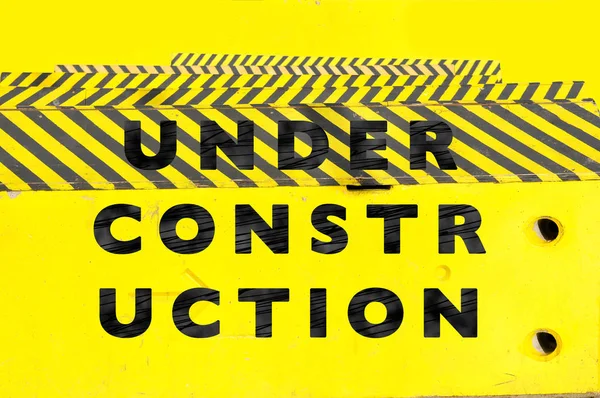 Under construction web page or website banner — Stock Photo, Image