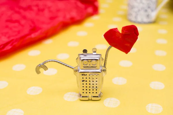 The robot of love loves you, he wants to take you on a date