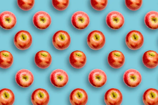Modern kreativ hälsosam mellanmål mat koncept Mönster av äpplen på — Stockfoto