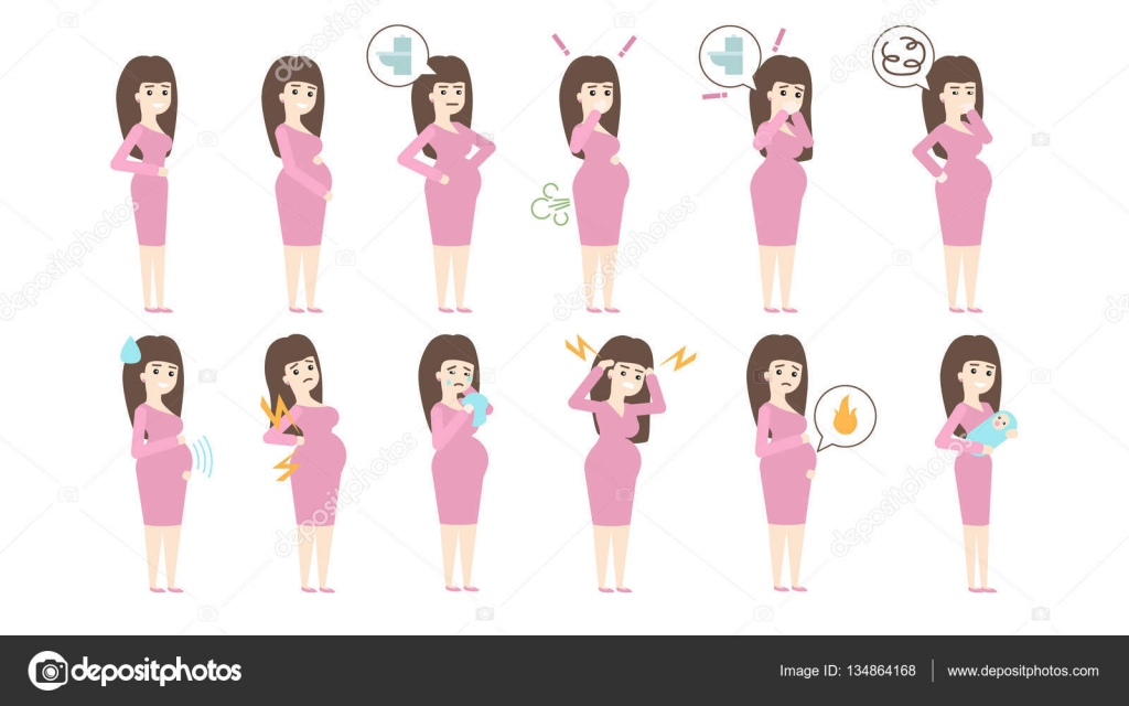 Pregnancy symptoms set. — Stock Vector © inspiring.vector.gmail ... Pregnancy symptoms set. — Stock Vector © inspiring.vector.gmail ...