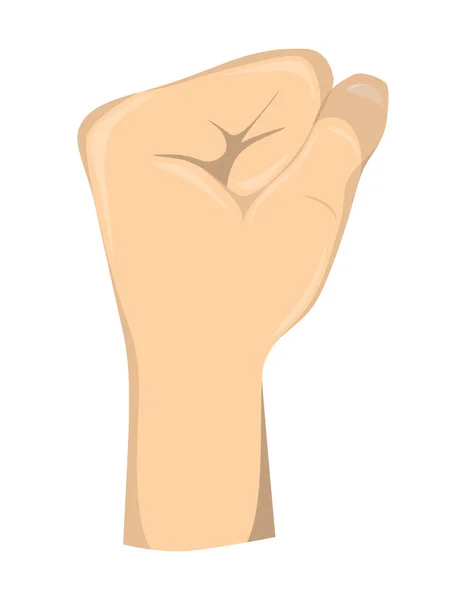 Hand fist gesture. Vector Graphics