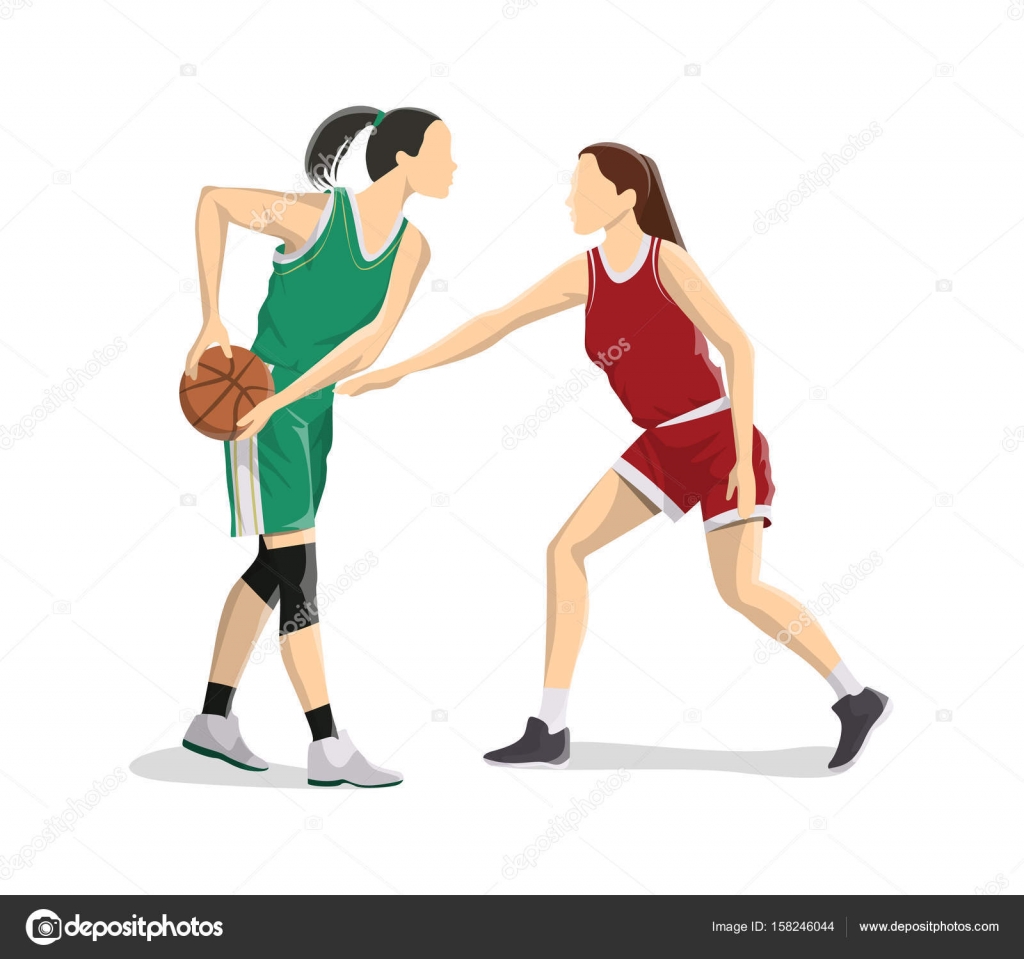 Resultado de imagem para MULHERES JOGANDO BASQUETE - DESENHOS