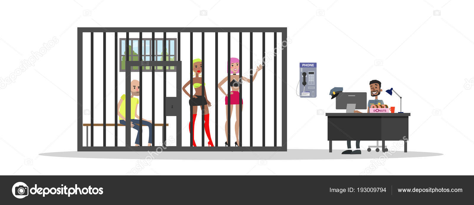 Police Station Interior Stock Vector C Inspiring Vector