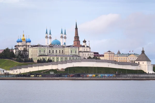 Sabah peyzaj manzaralı Kremlin City Kazan, Rusya Federasyonu