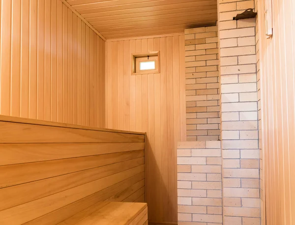Interior of traditional wooden sauna. — Stock Image Interior of traditional wooden sauna. Stock Picture