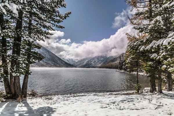 Mountain Altay - view of the lower Multinskoe Lake, Russia.
