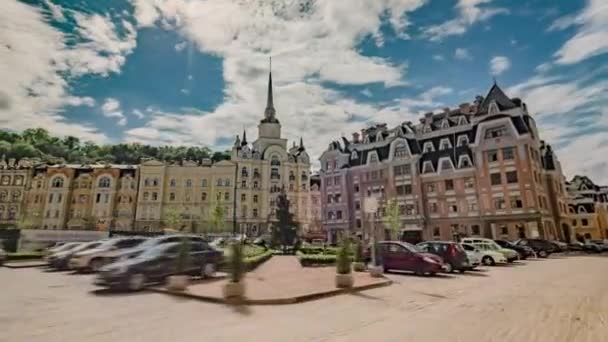 Κίεβο κίνηση Timelapse, αρχοντικά στην Κιέβου στο Κίεβο — Αρχείο Βίντεο