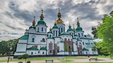 Kiev hareket Timelapse, Kiev Sophia Cathedral