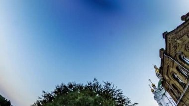 Rabbit Hole Planet 360 Derece Kiev Sights Kiev-Pechersk Lavra Görünümü Eski Kilise Kompleksi Gündüz Turizm Cityscape Gözlem Güverte Binaları Gönderen