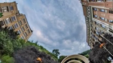 Gezegen 360 derece Kiev manzaraları turizm Cityscape tavşan deliği