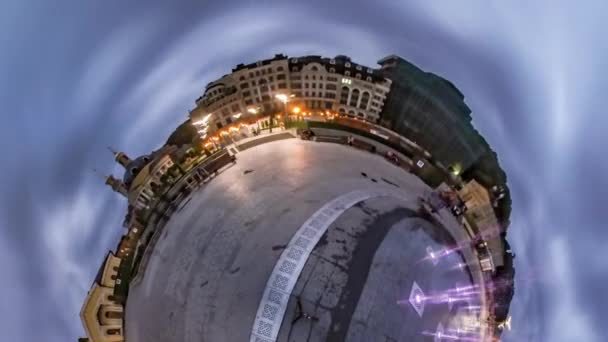 Pequeno Planeta Pequeno 360 Grau — Vídeo de Stock