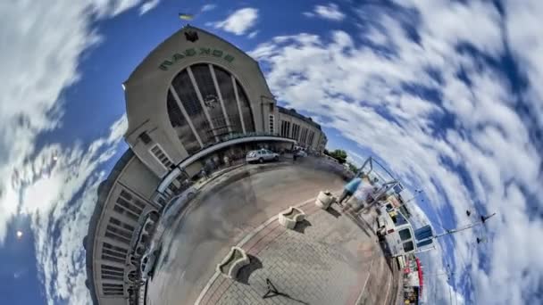 Little Tiny Planet 360 stopni — Wideo stockowe