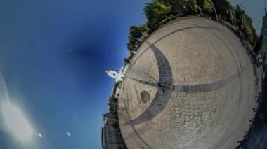 Küçük küçük gezegen 360 derece Kiev Ukrayna Shcors Memorial avukatın gün Mikhailovsky Katedrali bağımsızlık Meydanı kukla tiyatrosu güneşli turizm Sights