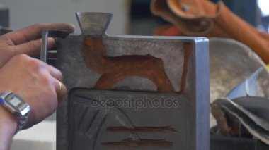 Küçük mengeneye kalıp Metal sabit