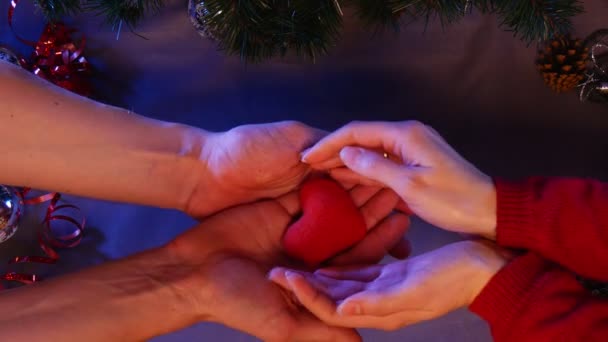 Opole Poland Feb 2017 Christmas Fir Tree Gorgeous Hand Made — стоковое видео