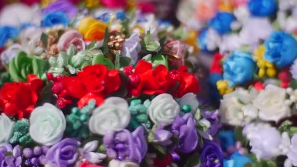 Blommor till begravningar — Stockvideo
