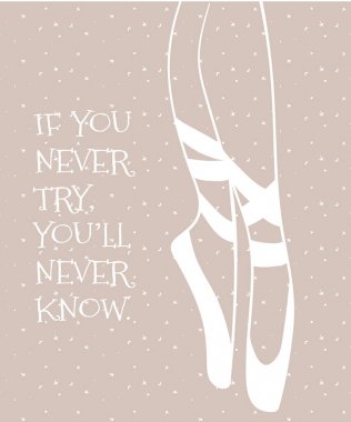 balerin için güzel terlik