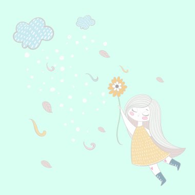 Yaz aylarında güzel kız