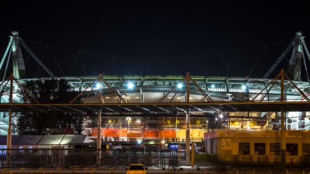 Vidéo time lapse du flux de fans après le match de football — Video