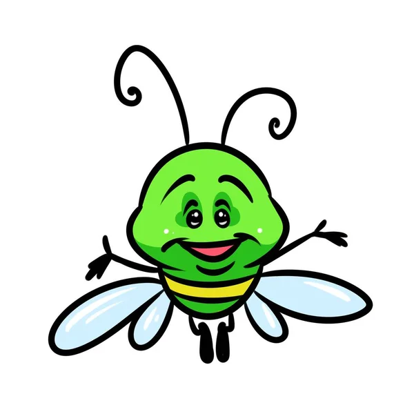 Insect vlucht cartoon — Stockfoto