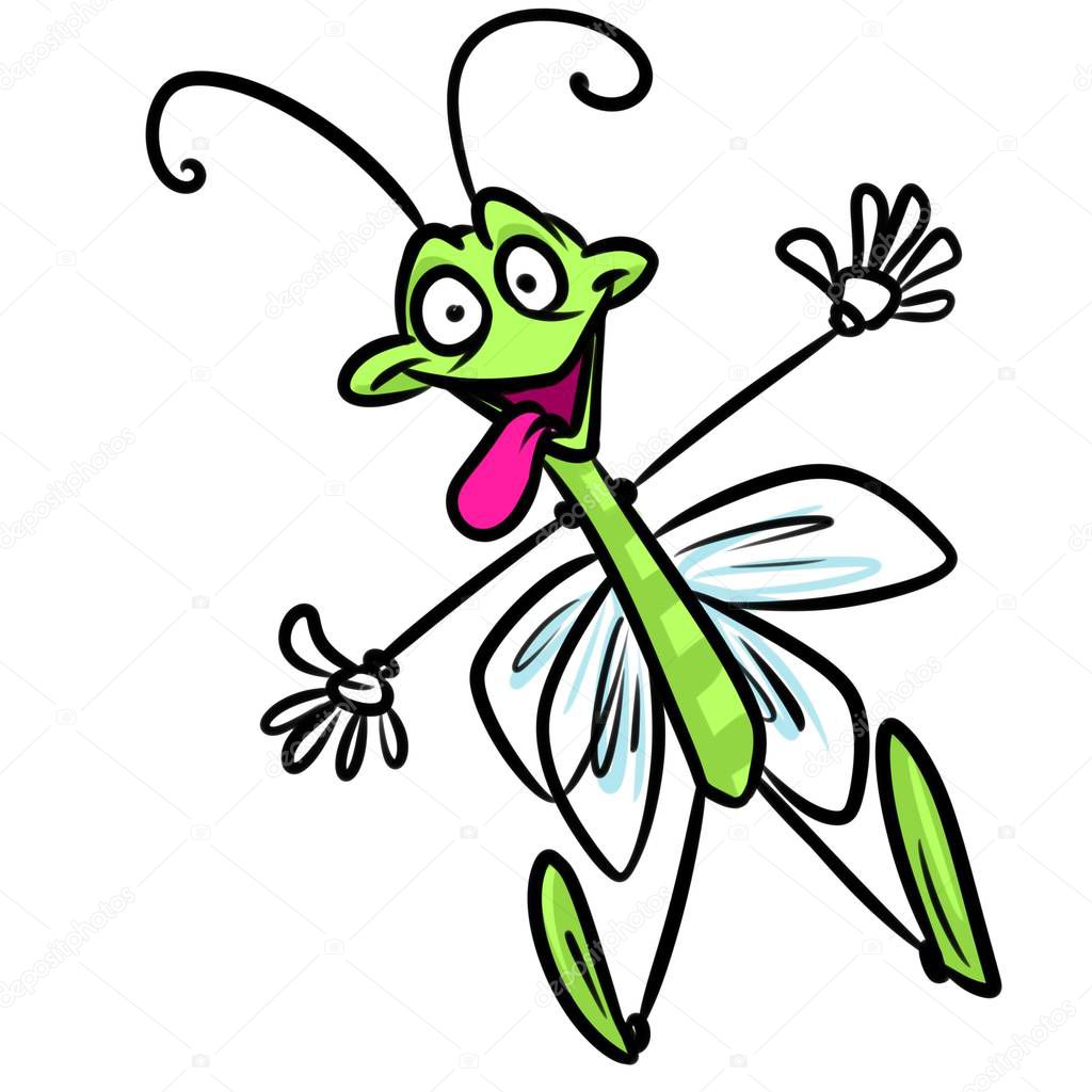 Insect cricket cartoon
