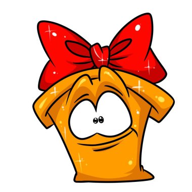 Sarı hediye kutusu çizgi film 