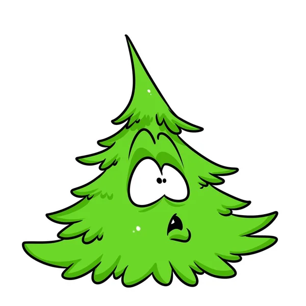 Zelený strom zázrak karikatura — Stock fotografie