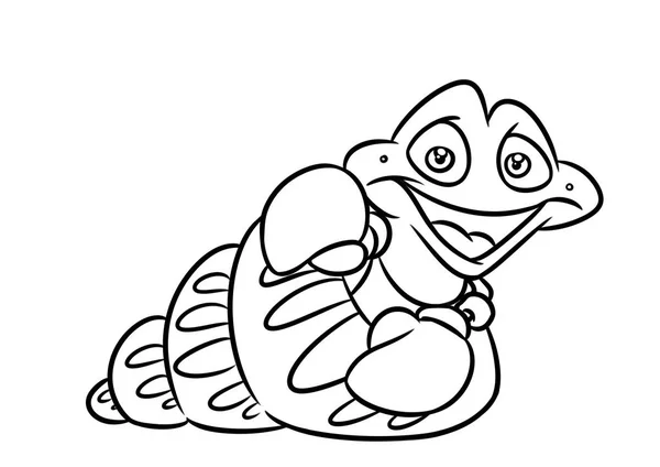 Fisk mollusk färgsätta sidan tecknade illustrationer — Stockfoto
