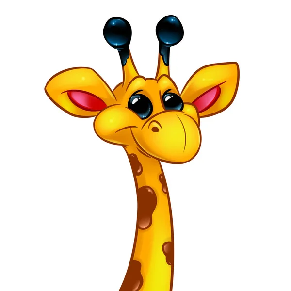 Giraffe desene animate ilustrare — Fotografie, imagine de stoc