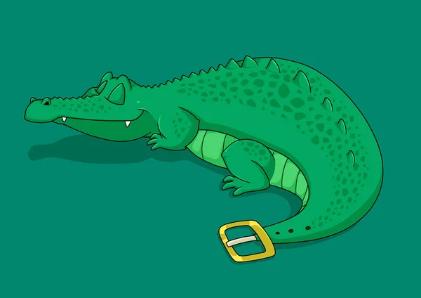 Crocodile belt cartoon
