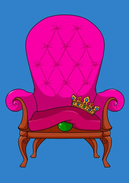 Royal throne pea conto de fadas desenhos animados — Fotografia de Stock