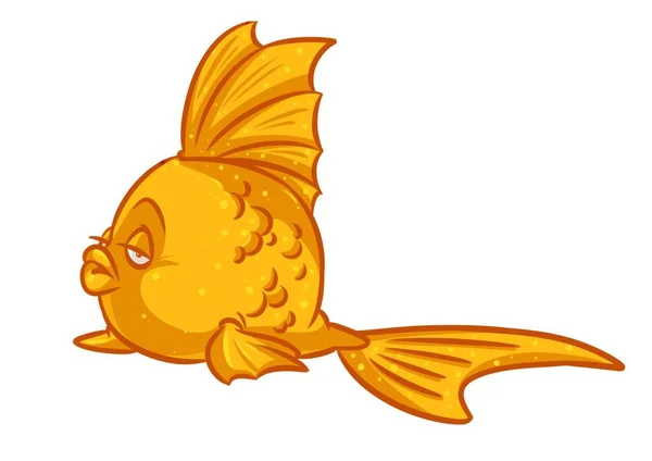 Thick goldfish cartoon — Stock Photo, Image