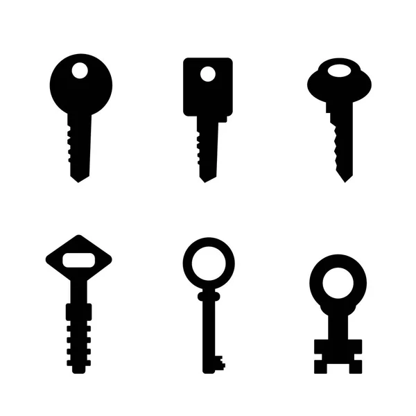 Door key set . eps 10 vector illustration — Stock Vector