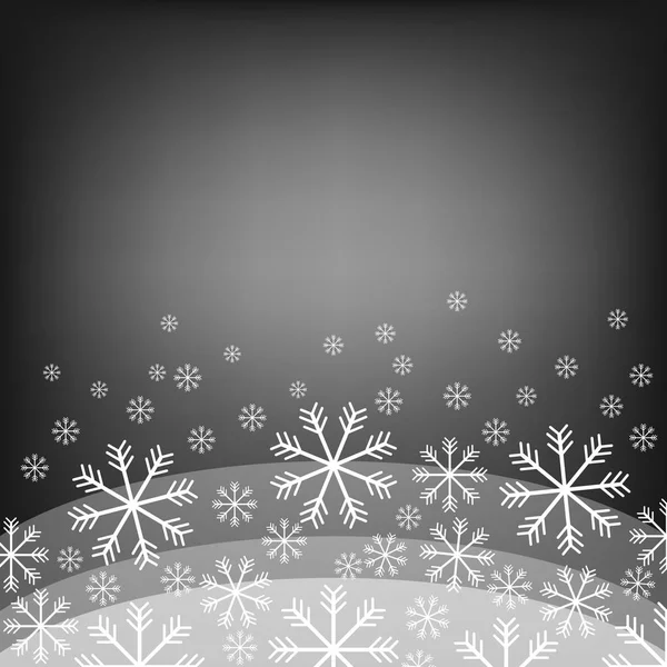 抽象的な背景のボケ味。明るい雪の結晶。クリスマス デザイン。ベクトルの図。Eps10. — ストックベクタ