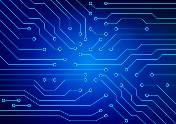 La imagen abstracta de los circuitos eléctricos utilizados en diversos dispositivos — Vector de stock