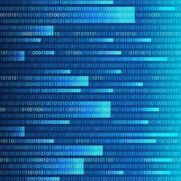 Arka plan olarak bir matris stili. Rasgele sayılar düşüyor. Web geliştirici. Bilgisayar kodu. Vektör çizim. Eps10.