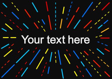 Renk sıçrama, noktalı çizgiler arka plan, banner tasarımı. EPS 10 vektör çizim