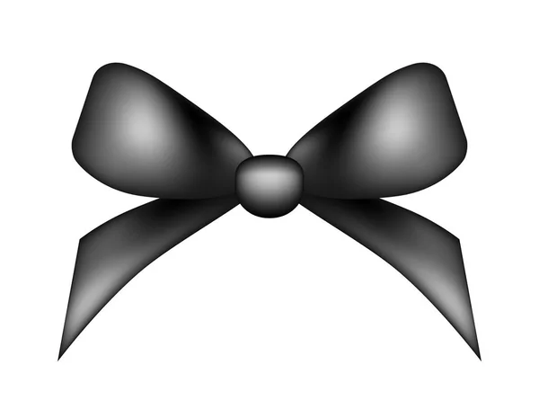 Black ribbon design. — Stock Photo, Image