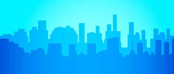 City skyline in minimalist style . Silhouette landscape . — Stock Photo, Image