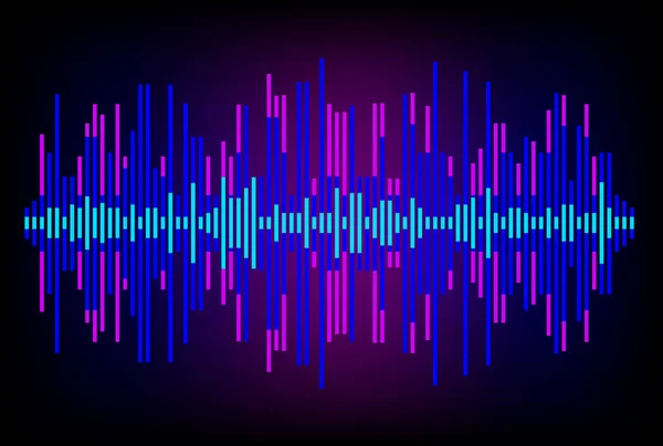Ecualizador digital. Abstracto volumen de música infinito tecnología informática  . —  Fotos de Stock
