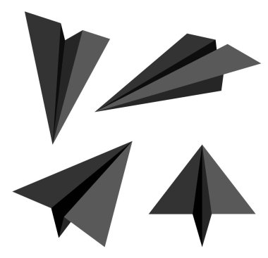 Kağıt Uçak. illüstrasyon .