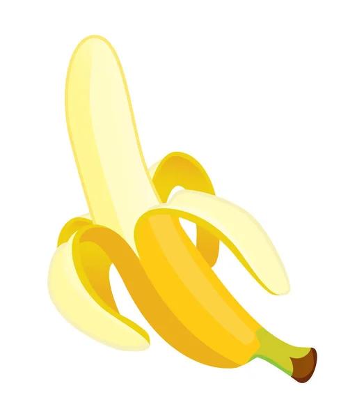 One cleaned banana — Stock Photo, Image