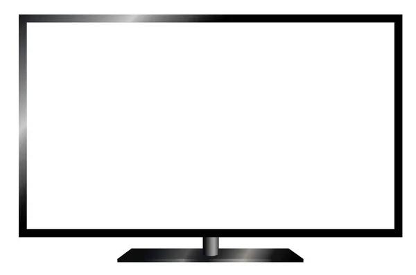 TV pantalla plana lcd, plasma realista  . — Foto de Stock