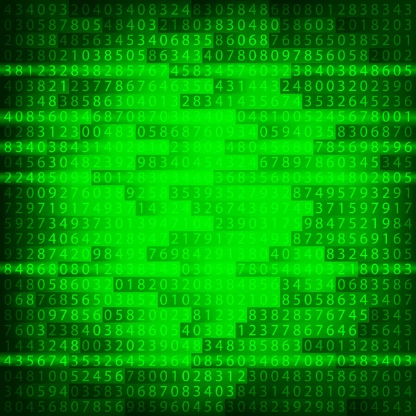 Yinelenen arka plan yeşil ikili bilgisayar kodu. EPS 10 illüstrasyon — Stok fotoğraf