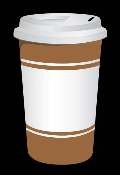 Пластиковая чашка кофе с горячим  . — стоковое фото