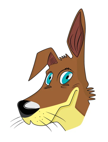 Felice cane cartone animato — Foto Stock